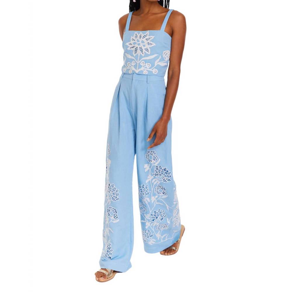NEW ALLISON NEW YORK tyra crop top in sky blue